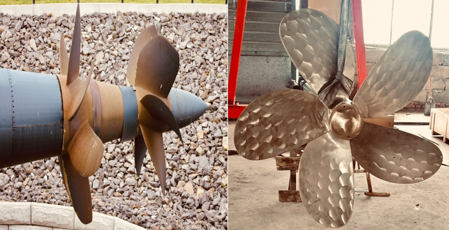Photo of Examples of Shipboard Propellor Systems 