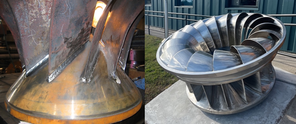 A Hydro Turbine Runner in Martensitic Stainless Steel