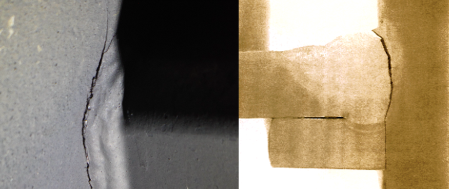 Figure 1 Fatigue Cracks Initiated at Stress Concentrators